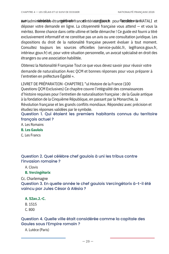 Naturalisation Française: Préparation Examen Civique 2026- Entretien d'assimilation-Citoyenneté Française - Fiche de Révision et Quiz QCM - Conforme à la directive Retailleau