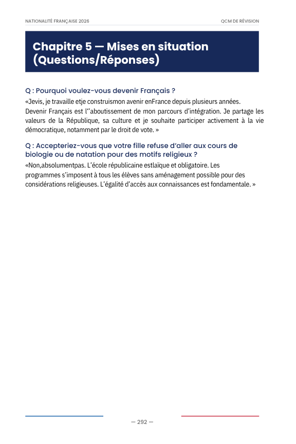 Naturalisation Française 2026 : Guide Complet: Préparation Examen Civique, Entretien d'Assimilation, +1600 QCM et 5 Examens Blancs — Conforme Réforme Retailleau 2026