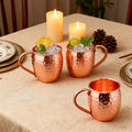 Lot de 3 mugs Moscow Mule en cuivre martelé